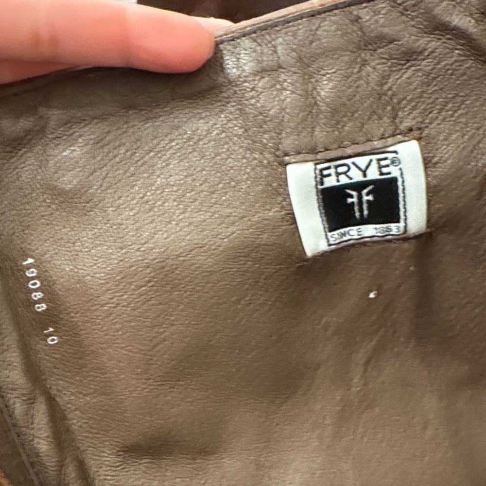 Frye Brown Triple Buckle Leather Boots - Picture 5 of 8